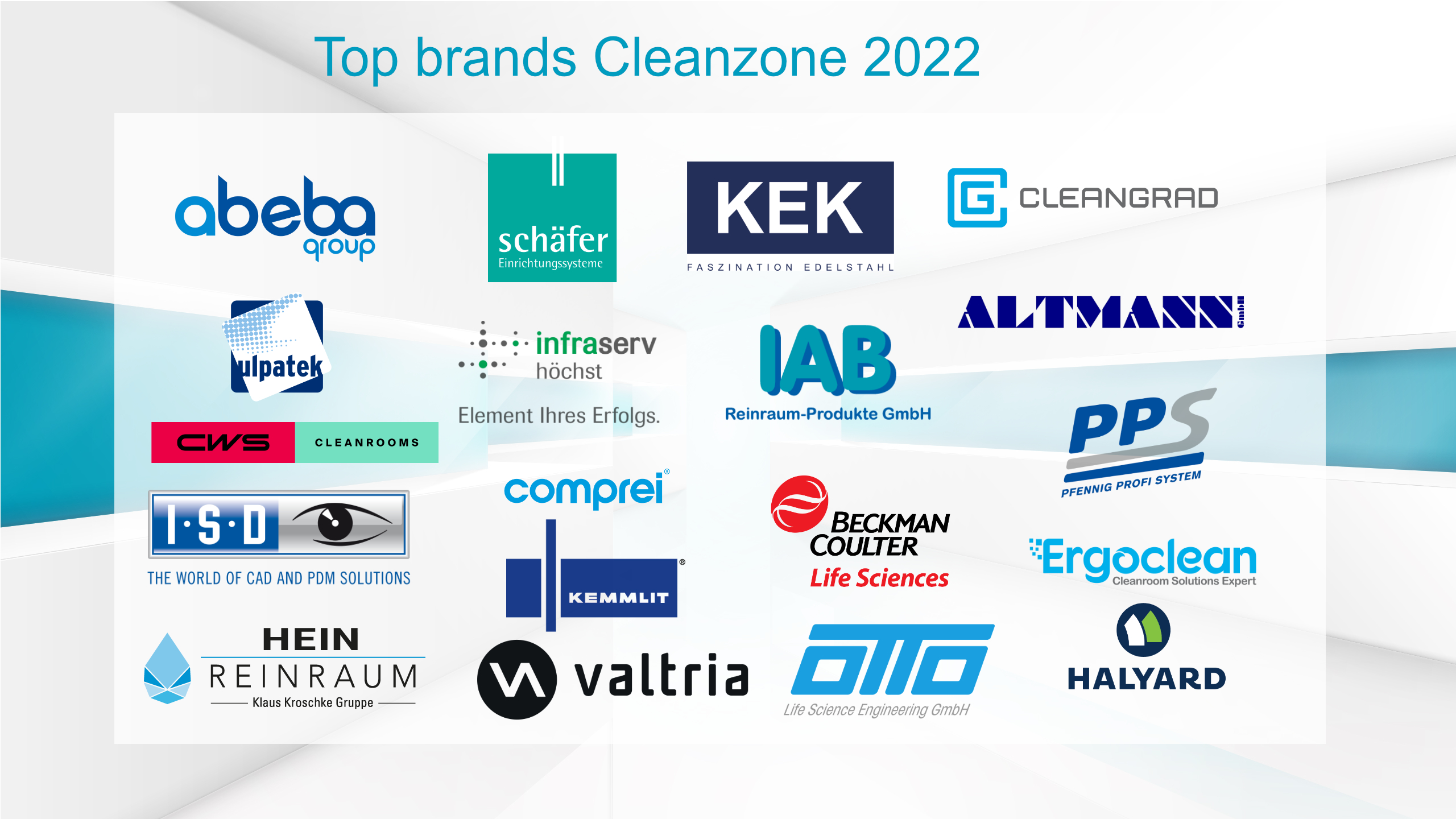 Logos der Top-Marken der Cleanzone