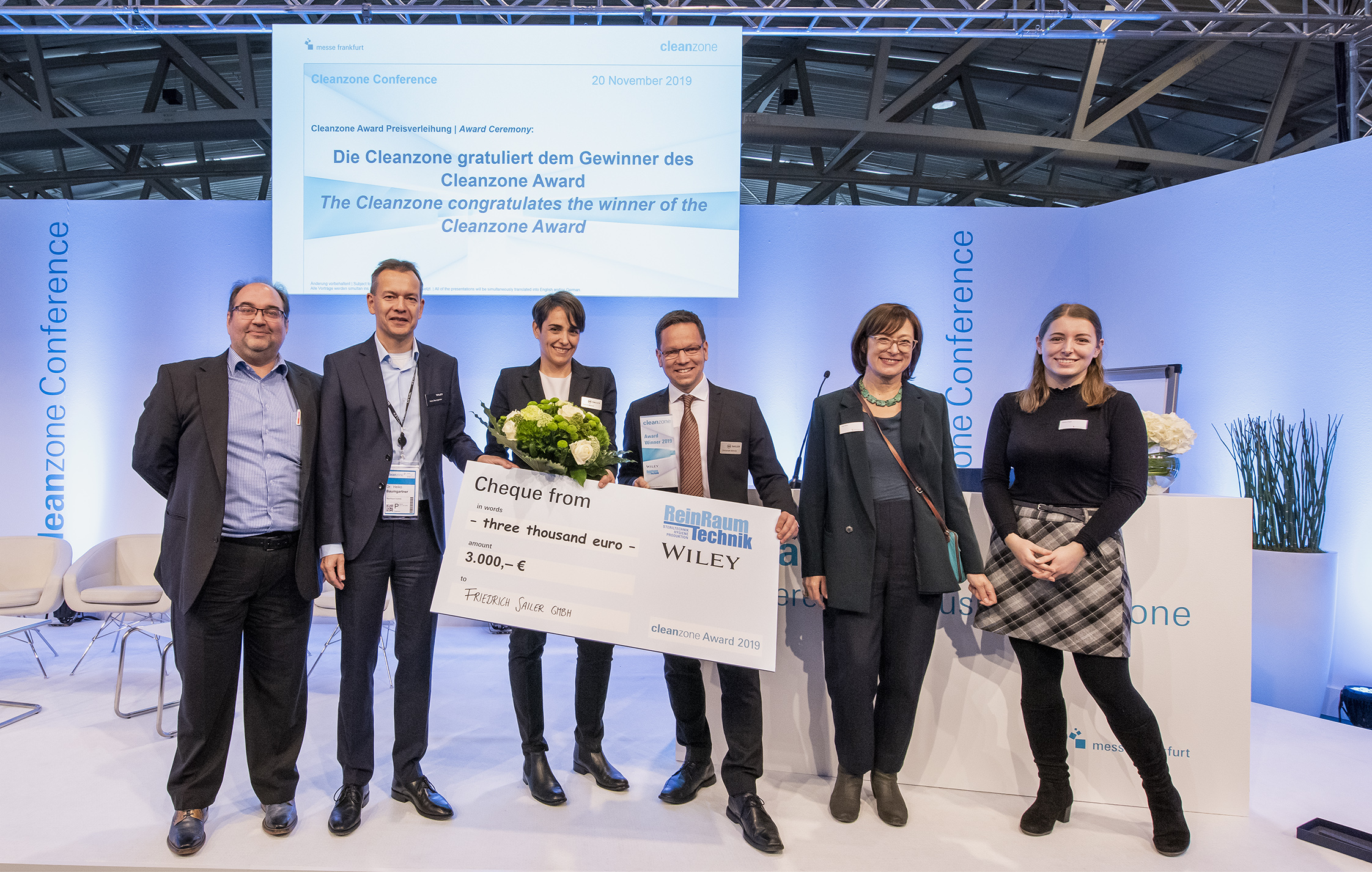 Der Cleanzone Award wird an Innovationen in der Reinraumtechnik verliehen.